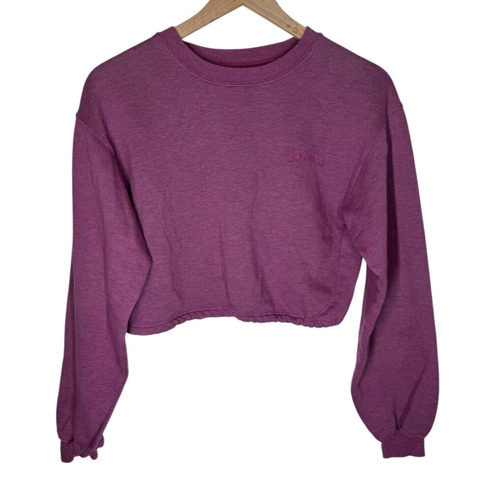 BDG Urban Outfitters Cropped Sweatshirt Purple XS